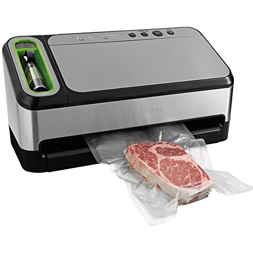 FoodSaver V4840 2-in-1 Vacuum Sealer Machine with Automatic Bag Detection and Starter Kit