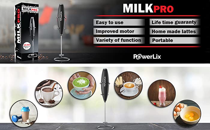 Similarities between Zulay and PowerLix Handheld Milk Frothers