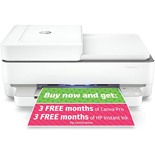 HP ENVY Pro 6455 Wireless All-in-One Printer, Mobile Print, Scan & Copy, Auto Document Feeder, Works with Alexa