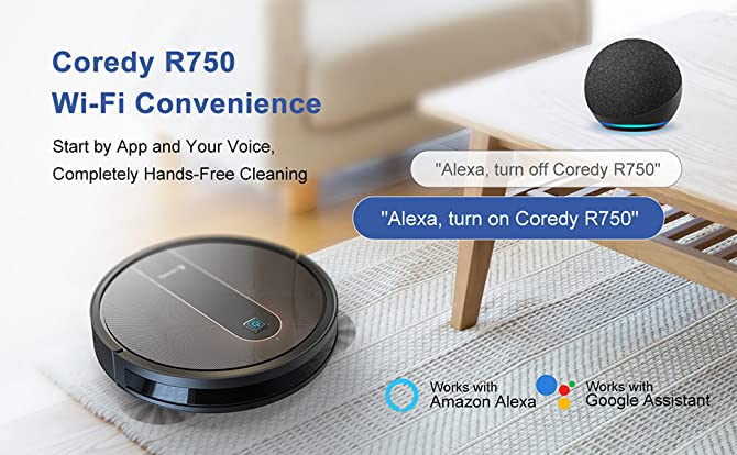 Robot Vacuum Cleaner Review Coredy R650 and R750